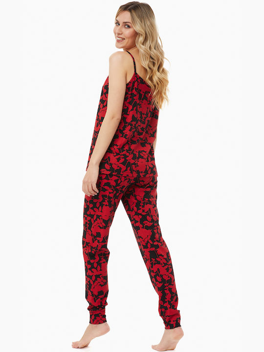 Minerva Summer Women's Pyjama Set Red