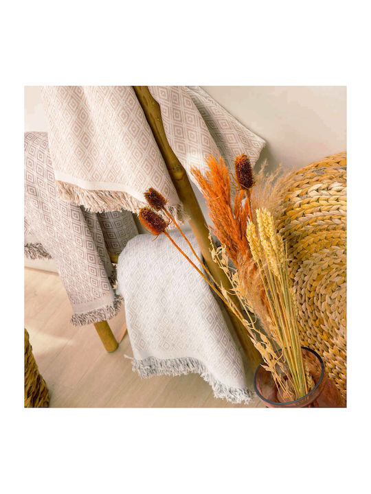 Borea Ikat Ριχτάρι Πολυθρόνας 180x180εκ. Γκρί 041401052069