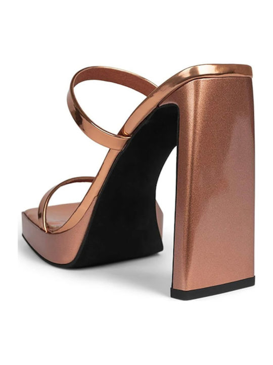 Hustler Leather Women's Sandals Bronze