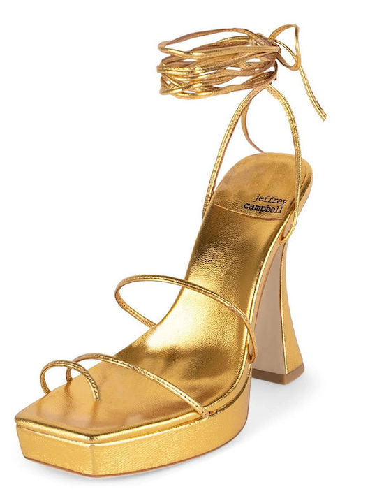 Primadonna Leder Sandalen Gold