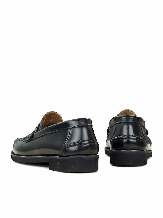 Δερμάτινα Ανδρικά Loafers σε Μαύρο Χρώμα