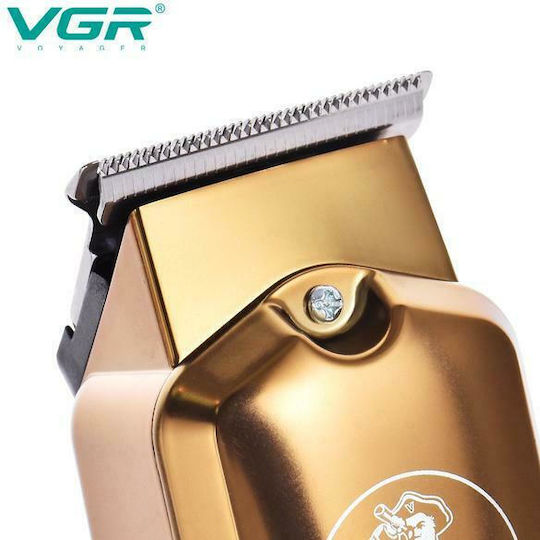 VGR Επαναφορτιζόμενη Κουρευτική Μηχανή Χρυσή V-927