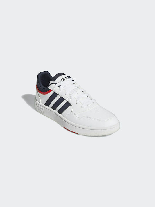 Adidas Hoops 3.0 Ανδρικά Sneakers Cloud White / Legend Ink / Vivid Red