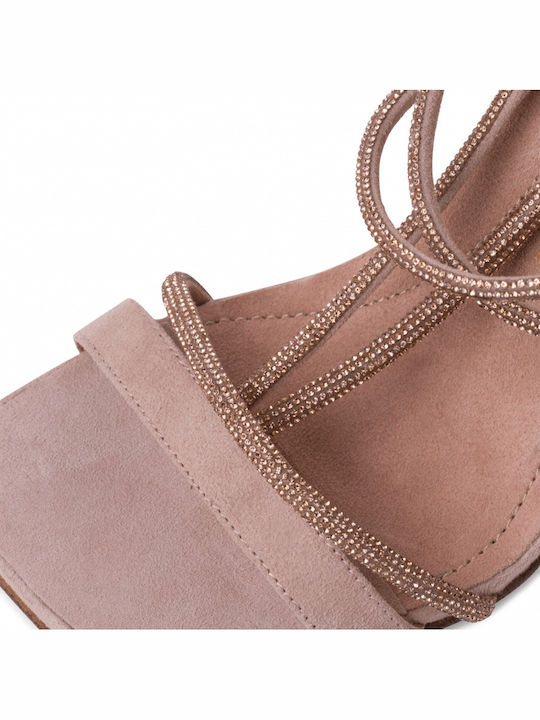 Suede Sandalen Rosa