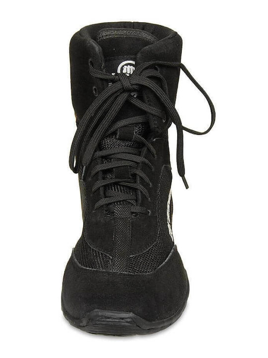 DBX Bushido ARS-2051B Hohe Schwarze Boxschuhe