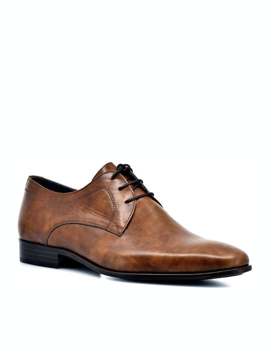 Damiani Men's Leather Dress Shoes Tabac Brown