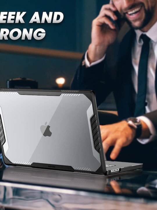 Husă Supcase Unicorn Beetle Pro Apple Macbook Pro 16" M4 M3 M2 M1 Pro Max 2024 2023 2021 A3403 A3186 A2991 A2780 A2485 Transparentă Neagră