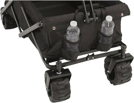 Hamoa Foldable Garden Cart Metallic Four-wheel with Maximum Load Weight 80kg