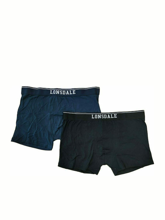 Lonsdale Men's Boxers Navy / Black 2Pack