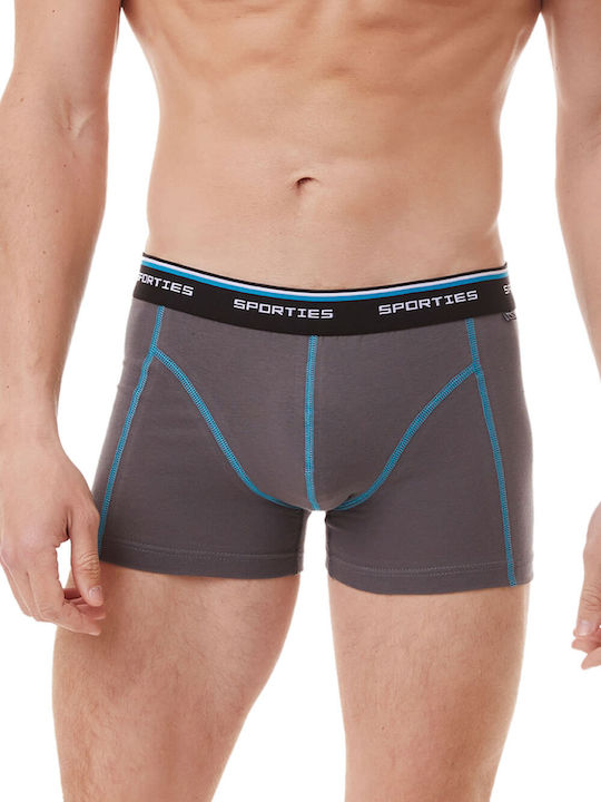 Sporties Men's Boxers Black / Grey 2Pack