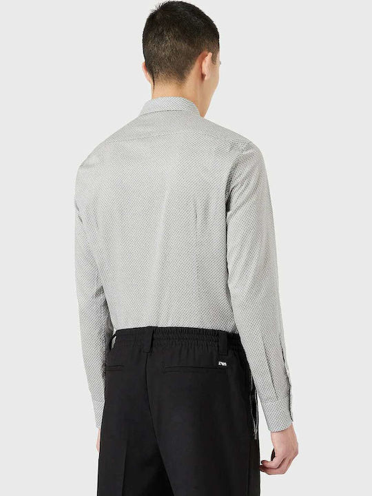 Emporio Armani Baumwolle Hemd Gray
