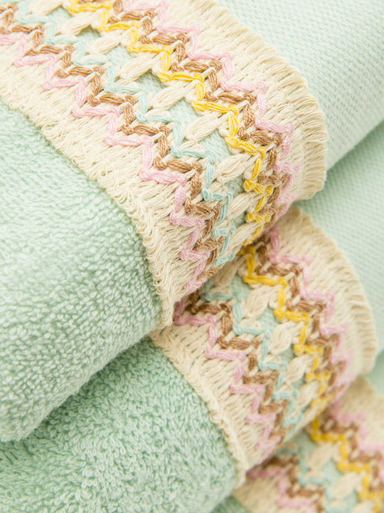 Borea Bath Towels Set 3pcs Roberta Βεραμάν