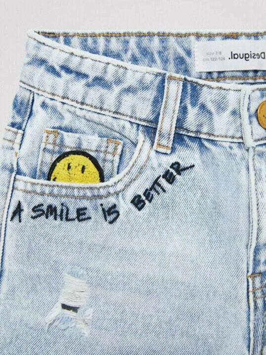 Kids' Shorts/Bermudas Denim Smiley Blue