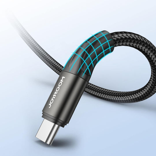 Joyroom S-2030N1 Braided USB 2.0 Cable USB-C male - USB-C 60W PD Μαύρο 2m