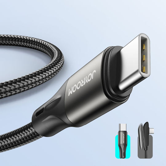 Joyroom S-2030N1 Braided USB 2.0 Cable USB-C male - USB-C 60W PD Μαύρο 2m