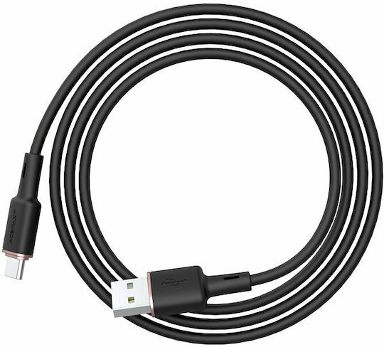 Acefast C2-04 USB 2.0 Cable USB-C male - USB-A Μαύρο 1.2m