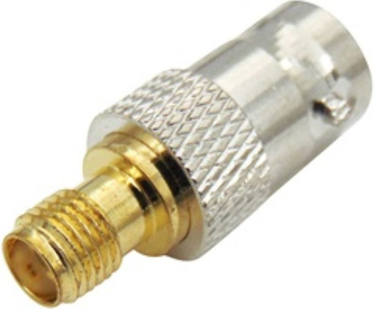 JT1250 Μετατροπέας SMA female σε BNC female Ασημί 1τμχ