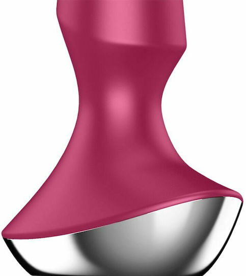 Satisfyer Plug-ilicious 2 Play Vibrator Πρωκτική Σφήνα με Δυνατότητα Ασύρματης Λειτουργίας και Δόνηση Berry