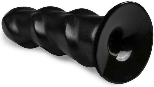 All Black 3 Waves Anal Dildo Black 17cm