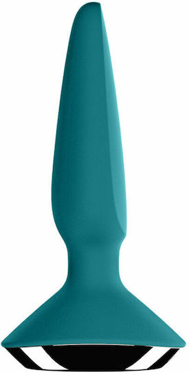Satisfyer Plug-ilicious 1 Анална тапа с възможност за безжична работа и вибрация Green