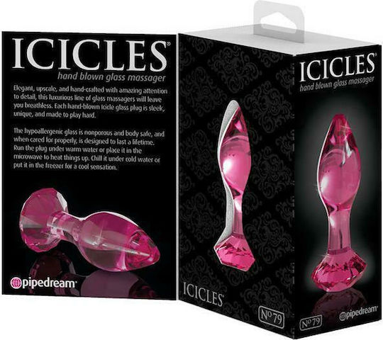 Pipedream Icicles Πρωκτική Σφήνα Pink 9cm