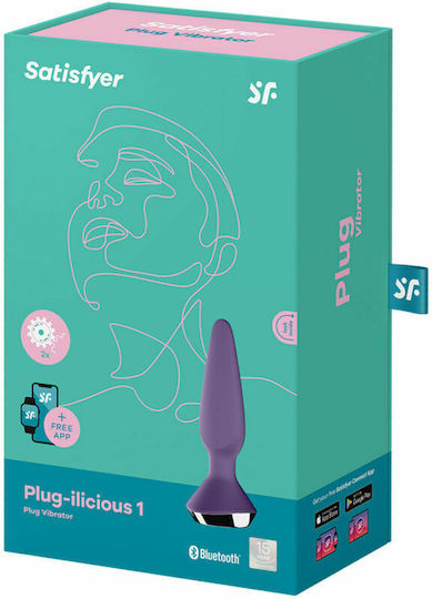 Satisfyer Plug-ilicious 1 Play Vibrator Anal Plug mit kabelloser Funktion und Vibration Lila