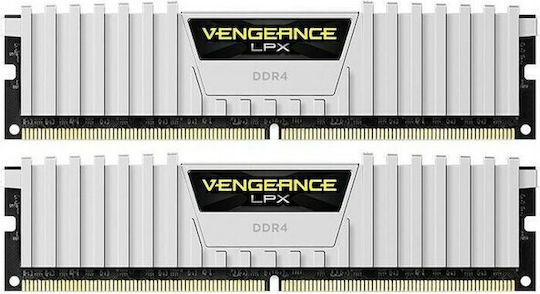 Corsair Vengeance LPX White DDR4 16GB RAM με 2x8GB Modules και Ταχύτητα 3200 για Desktop