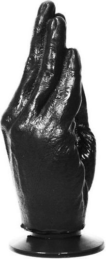 All Black Hand Dildo Anal Negru 17cm