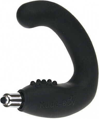 Rocks Off Rude Boy Anal Vibrator Black 4.75cm