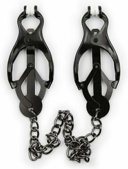 Dream Love OhMama! Dark Chain Japanese Nipple Clamps Nipple Clamps in Gray Color