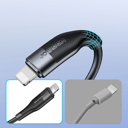 Joyroom S-1030M12 USB to Lightning Cable Μαύρο 1m