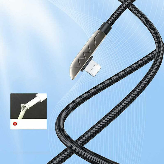 Joyroom S-1230K3 Braided USB to Lightning Cable Ασημί 1.2m