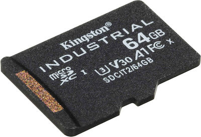 Kingston Industrial microSDXC 64GB Clasa 10 U3 V30 A1 UHS-I