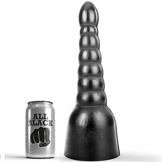 All Black X-Man Dildo Anal XXLarge Negru 33.5cm