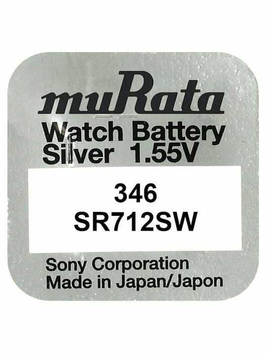 Murata 346 Batterie Silber-Oxid für Uhren SR712 1.55V 1Stück