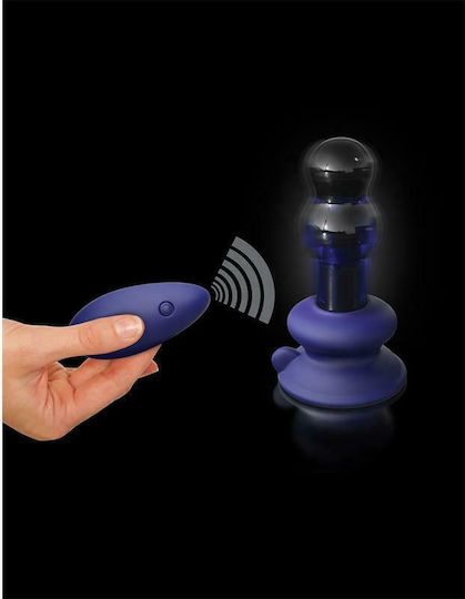 Pipedream Icicles Vibrating Glass Massager Πρωκτικός Δονητής με Δυνατότητα Ασύρματης Λειτουργίας Blue