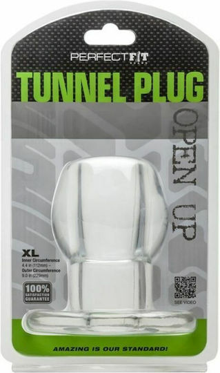 Perfect Fit Brand Tunnel Anal Plug X-Large Πρωκτική Σφήνα XLarge Clear 4.25cm