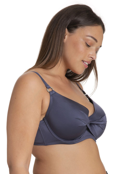 Calabasas Bikini Σουτιέν με Ενίσχυση Γκρι