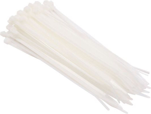 GTC Δεματικά Καλωδίων Πλαστικά 200mmx3.6mm σε Λευκό χρώμα (100τμχ) (04-3066)