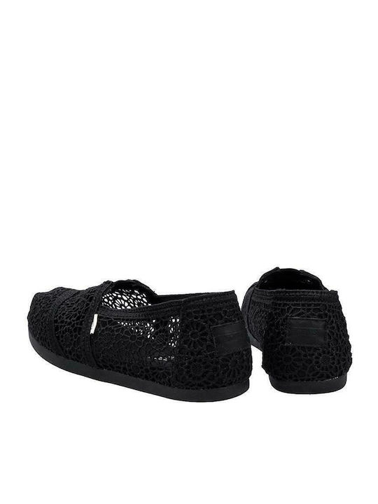 Moroccan Women's Knitted Espadrilles Black