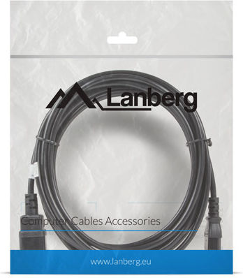 Lanberg IEC C13 - IEC C14 Cable 5m Μαύρο CA-C13E-11CC-0050-BK