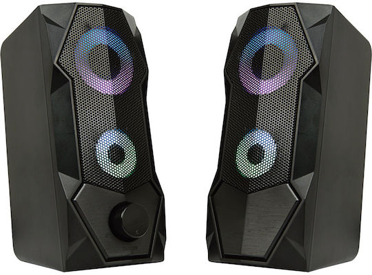 Aula N-301 2.0 Speakers with RGB 3W Black