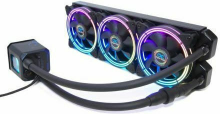 Alphacool Eisbaer Aurora LT360 Water Cooling System AIO CPU with 3 Fans 120mm and ARGB Lighting