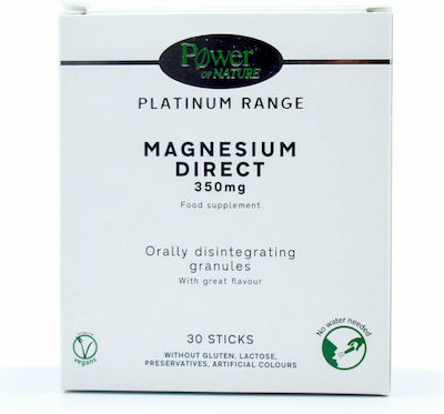 Power Of Nature Platinum Range Magnesium Direct 350mg 30 φακελίσκοι