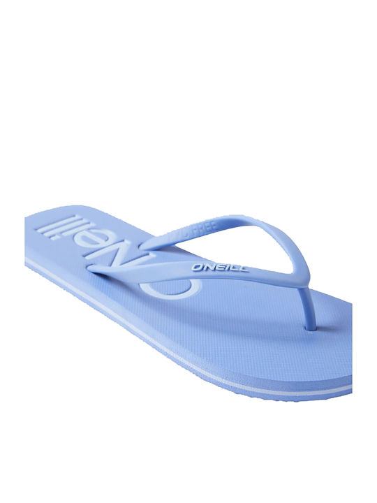 Profile Logo Women's Flip Flops Light Blue