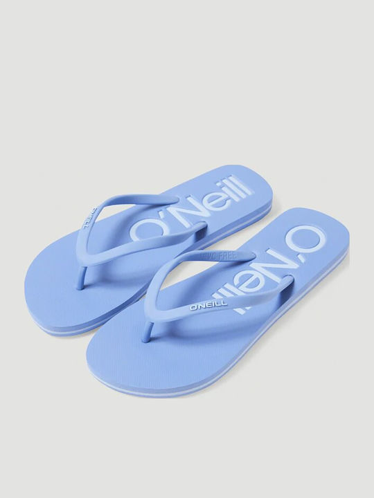 Profile Logo Women's Flip Flops Light Blue