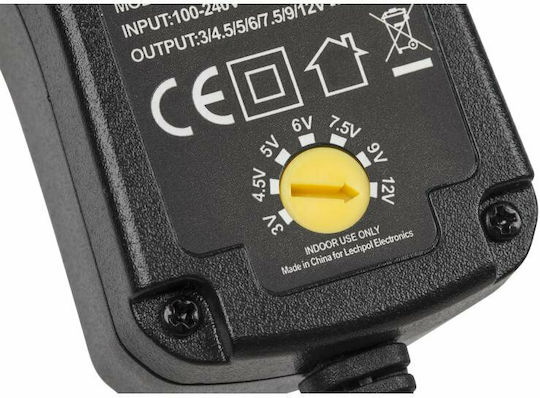 Kemot Universal Τροφοδοτικό Ρυθμιζόμενης Τάσης 3 έως 12V 1A με Ισχύ 12W (DM-1153)