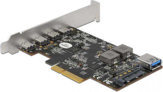 DeLock PCIe Controller with 4 Type-C Ports