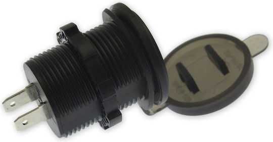 Încărcător pentru Motocicletă 2.1A cu Porturi: 2xUSB
