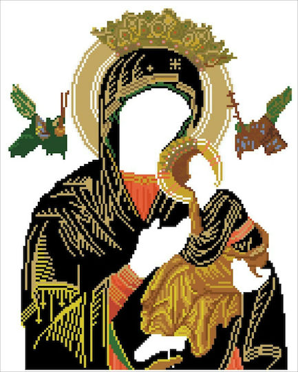 Diamond Dotz Παναγία Διαρκούς Βοηθείας Diamond Painting Canvas Kit 50x40cm